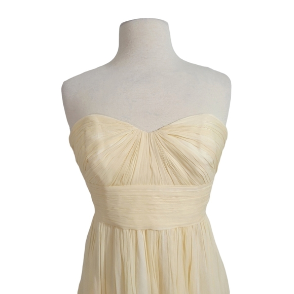 J. Crew Marbella Champagne Strapless Dress - Picture 3 of 9